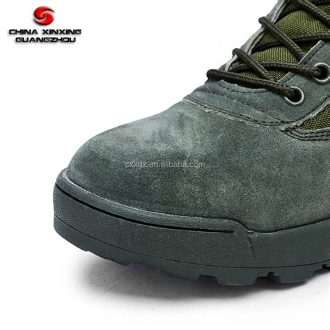 Army Green Military Boots Genuine Leather Army Boots Army Combat Boots ...