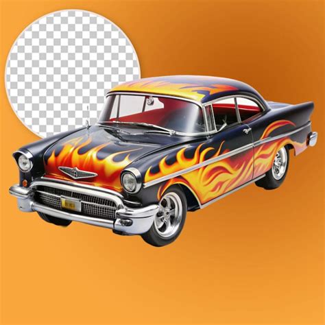 Premium PSD 57 Chevy Hot Wheels Flames