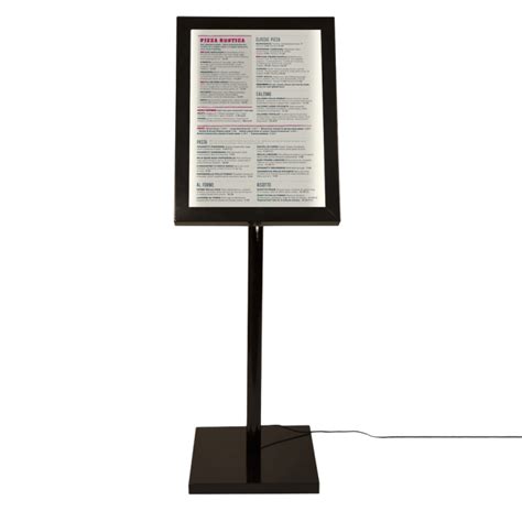 Led Menu Display Stand Illuminated Menu Display Board