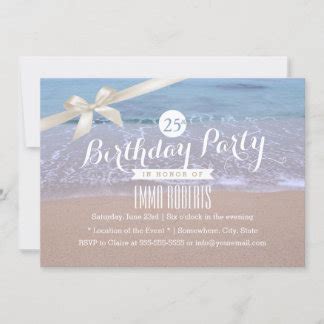 Beach Birthday Invitations & Announcements | Zazzle