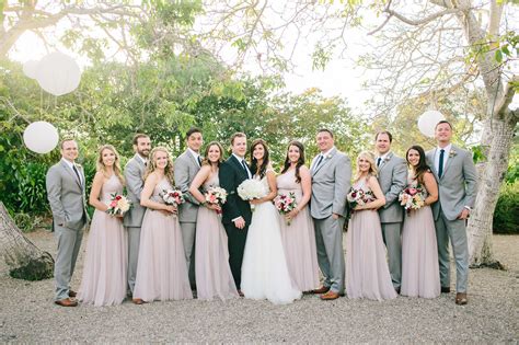 Groom And Groomsmen Grey Suits