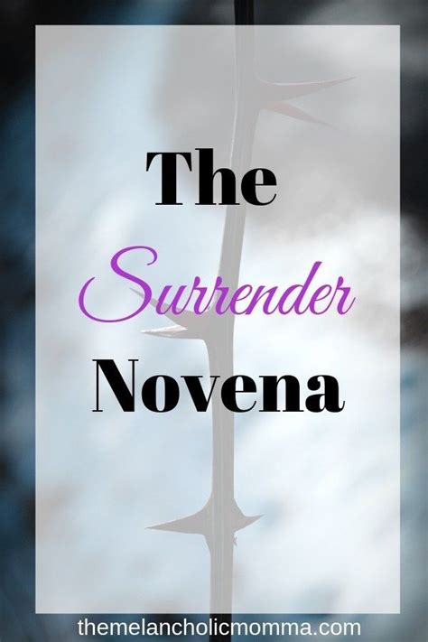 The Surrender Novena Was A Prayer Written By Fr Don Donlindo And