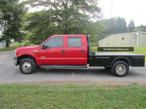 2006 Ford F - 350 Xlt 4x4 Drw Flatbed Crew Cab = Powerstroke Diesel