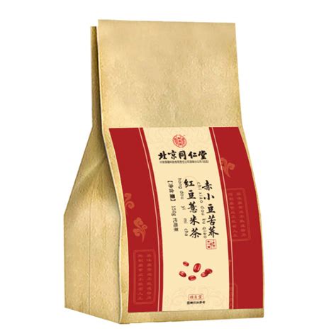 北京同仁堂红豆薏米茶包芡实米茶赤小豆（搭健脾茶湿气重气茶湿热男女人除口气产品五方草薏仁使用） 三袋【图片 价格 品牌 评论】 京东