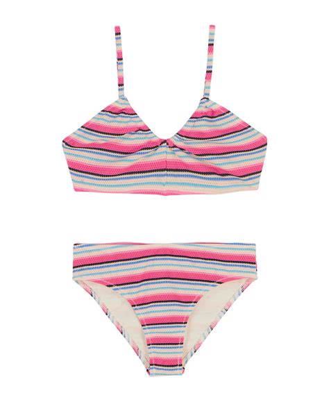 Roxy Girls Two Piece Bikini Swimsuit Set UPF Sun Protection