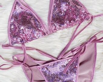 Sequin Bikini Etsy