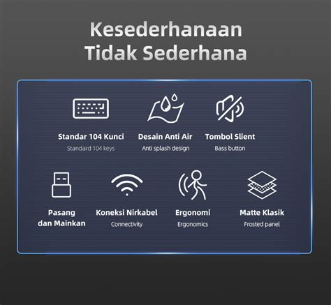 Jual Hot Basike Keyboard Mouse Wireless Portable Gaming Mechanical Full Size Bass For Pc Laptop