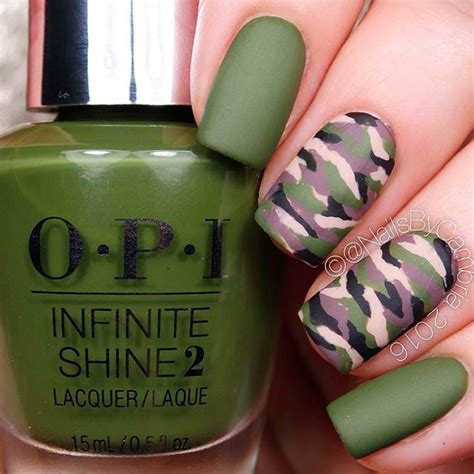 Easy Camo Nails - How To Do It In Simple Steps! | Camouflage nails ...