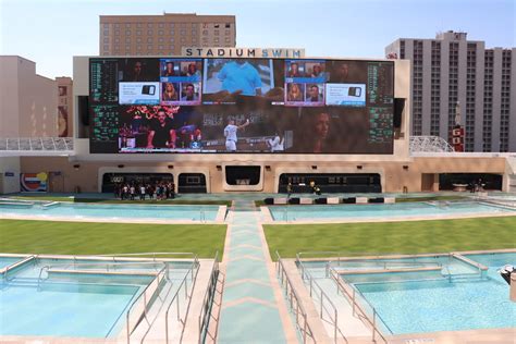 Photos of Circa Las Vegas pool, Stadium Swim, opening next week