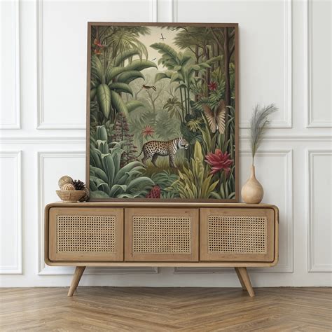 Henri Rousseau Style. Jungle Poster. Botanical Print. Floral - Etsy