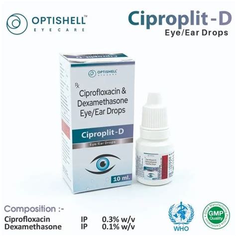 ciprofloxacin  dexamethasone  eye ear drops  ml  rs