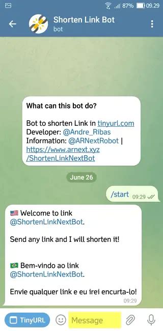 Cara Mudah Mempersingkat Link Di Aplikasi Telegram