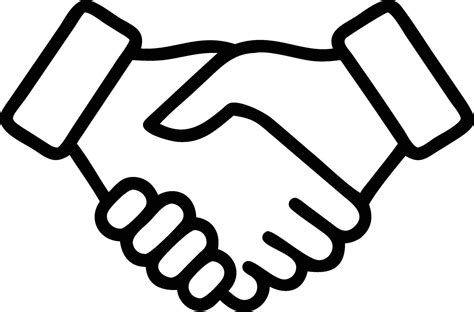 handshake clipart  clipart  vector art  vecteezy