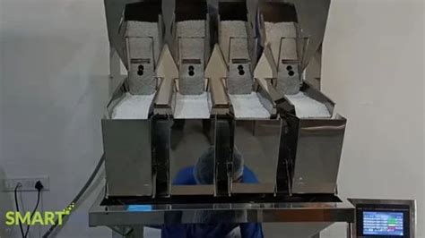 SMARTfill SS 304 4 Head Linear Weigher Sabudana Packing Machine