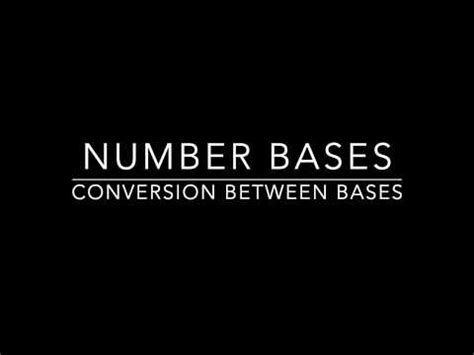 number base conversion video lecture mathematics  jamb