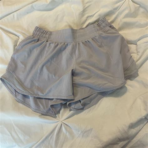 Lululemon Hotty Hot Shorts Size Blue Lilac Depop