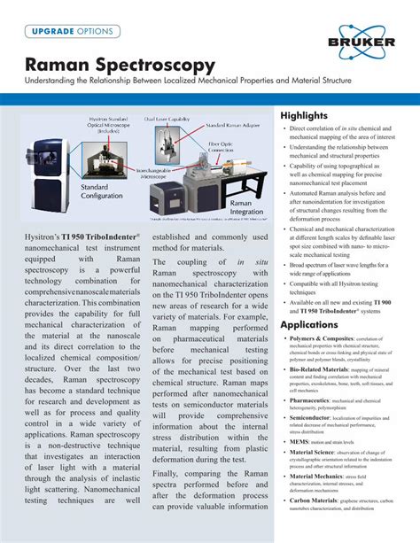 Pdf Raman Spectroscopy Bruker Structural Changes Within The