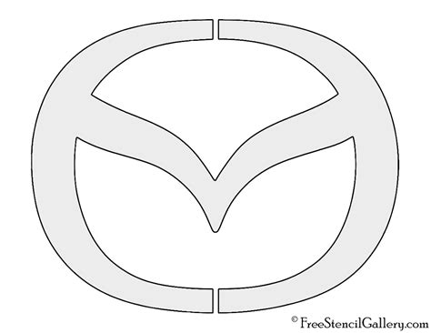 Mazda Logo Free Stencil Gallery