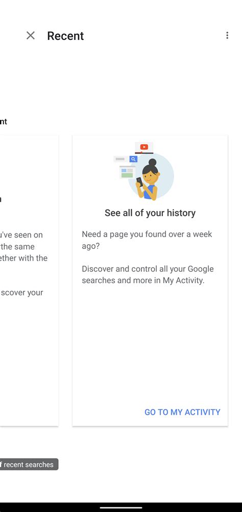 How can i see the recent searches in google search - Google Search