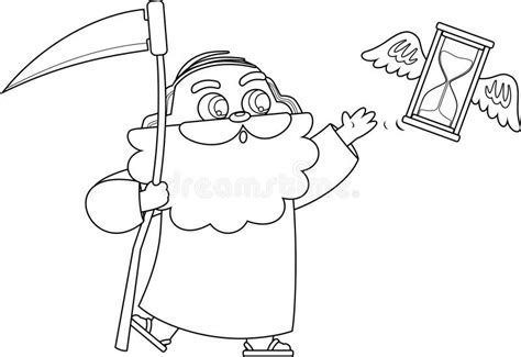 father time hourglass stock illustrations  father time hourglass