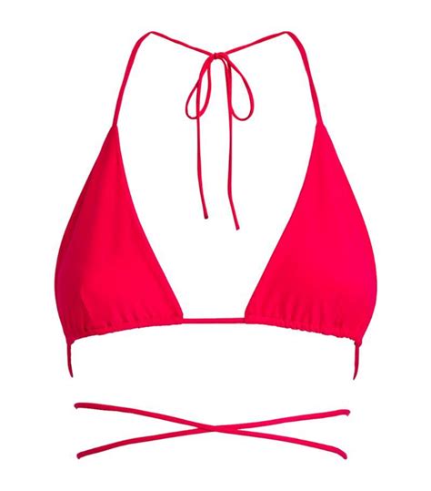 Buy Magda Butrym Triangle Bikini Top Pink At Off Editorialist