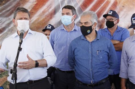 Reinaldo Azambuja Visita Obra Da Br Ministro De Infraestutura E