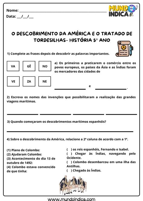 21 Atividades de História para o 5º Ano do Ensino Fundamental
