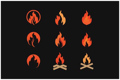 Fire Flame Logo Icon Design Vector Graphic By Anggasaputro4489