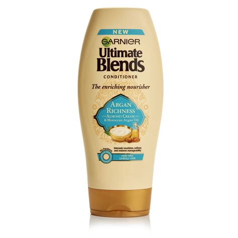 Garnier Ultimate Blends Argan Oil and Almond Conditioner 360ml | Wilko