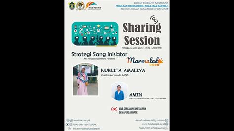 Sharing Session 2 Strategi Sang Inspirator Aksi Penggalangan Dana