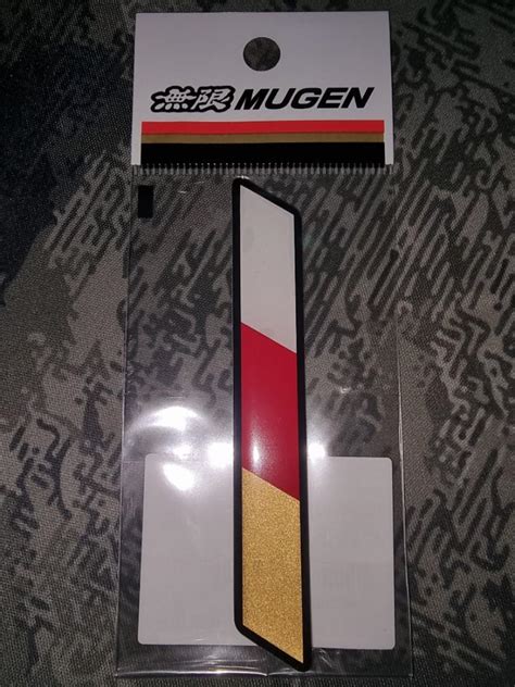 Mugen Tricolor Emblem Original Mugen Product Car Accessories