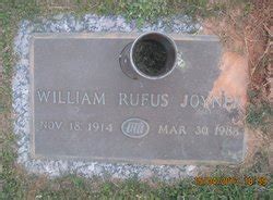 William Rufus Joyner 1914 1988 Mémorial Find a Grave