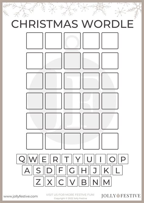 Christmas Wordle Challenge - Jolly Festive
