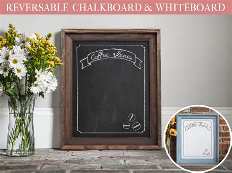 Chalkboard, Menu Board, Chalk Board, Coffee Menu, Coffee Sign, Custom ...