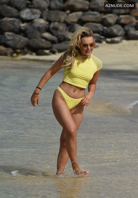 Tallia Storm Sexy In A Yellow Bikini While Away In Cape Verde Aznude
