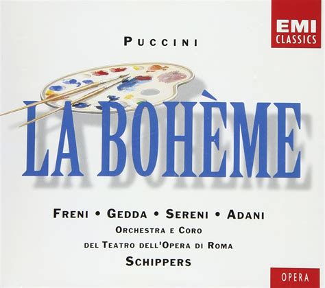 Puccini La Boh Me By Puccini Giacomo Schippers Thomas Rome Opera