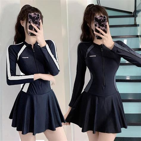 Women S Hot Spring Holiday Swim Dresses Splicing Slim Beach Swimsuits Sports One Piece
