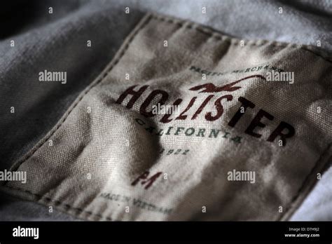 The logo of the lifestyle brand Hollister is pictured in Wiesbaden ...