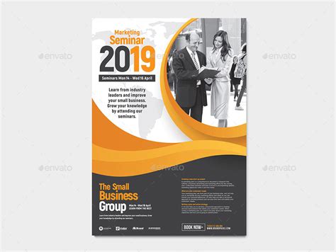 A4 Seminar Poster Template V2 Print Templates Graphicriver