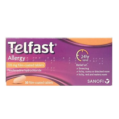 Telfast Allergy 120mg Film Coated Tablet 30 Pharmacy And Health From