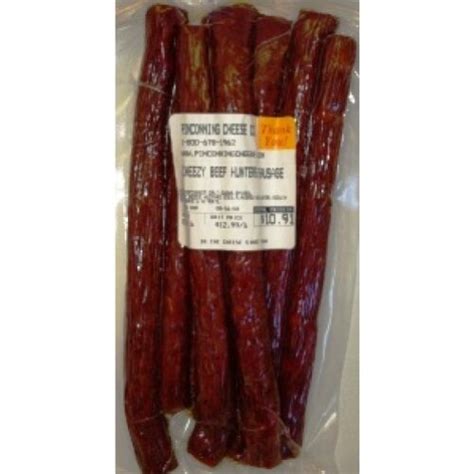 1 Lb Cheezy Beef Hunters Sticks Pinconning Cheese Co And Fudge Shoppe