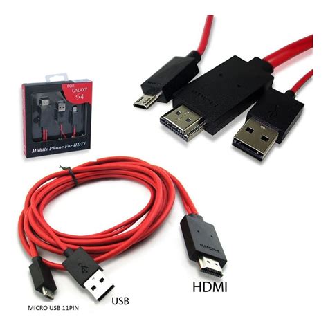 Cabo Adaptador Mhl Micro Usb 11pin Tv Hdmi Hdtv Smartphone R 59 99