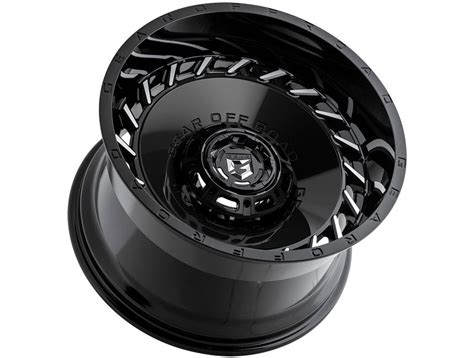 Gear Off Road Milled Gloss Black Orbit Wheels Realtruck