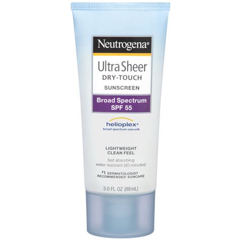 Neutrogena Ultra Sheer Dry Touch Sunscreen Broad Spectrum Spf 55 3 Fl