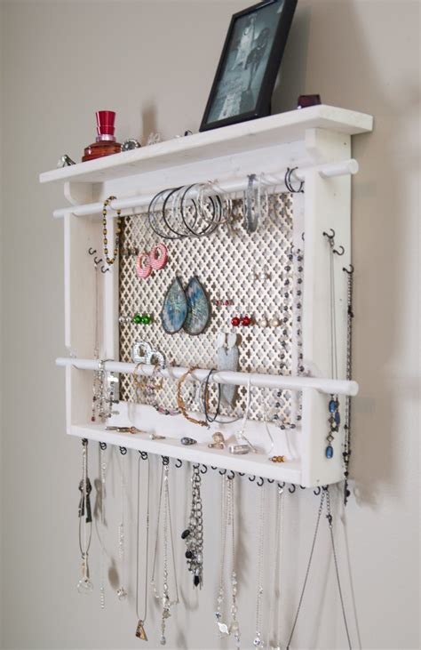 Jewelry Organizer Large Wall Mounted Jewelry By Mrandmissis