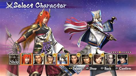 Samurai Warriors 4 II All Characters PS Vita YouTube