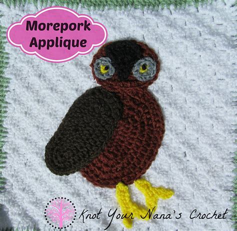 Ravelry Morepork Applique Pattern By Teri Heathcote