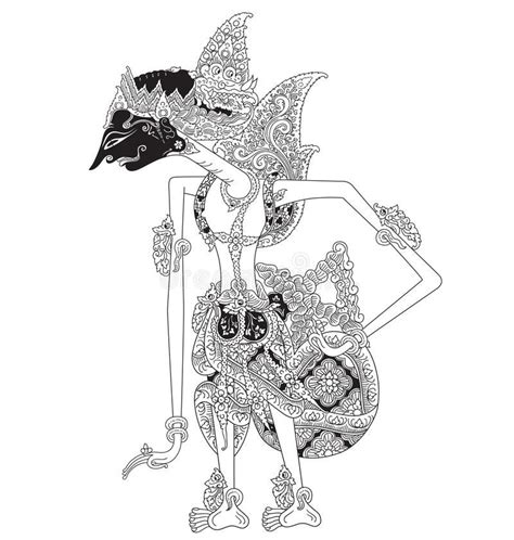 Mandrapati A Character Of Traditional Puppet Show Wayang Kulit From