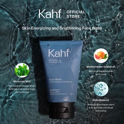 Kahf Face Wash 100 Ml Sabun Cuci Muka Pria Lazada Indonesia