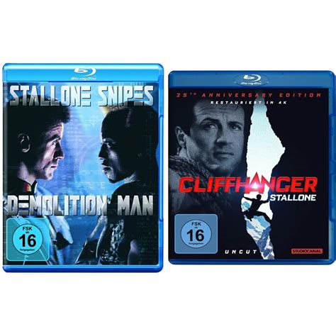 Demolition Man Blu Ray Cliffhanger Th Anniversary Edition